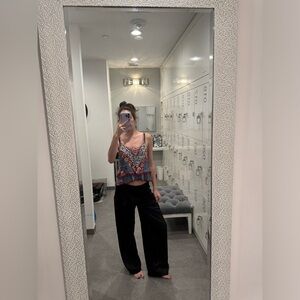 Bloomingdales Aqua Vibrant Patterned Top